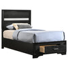 Miranda Panel Platform Storage Bed