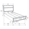 Miranda Panel Platform Storage Bed