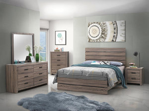 Brantford 4-piece Eastern King Panel Bedroom Set Barrel Oak image