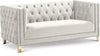 Michelle Cream Velvet Loveseat
