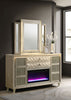 Lorient LED Dresser with LED Mirror and Flame Visualizer