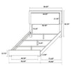 Marceline Bedroom Sets White & Black 4 & 5 Piece