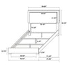 Marceline Bedroom Sets White & Black 4 & 5 Piece