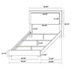 Marceline Bedroom Sets White & Black 4 & 5 Piece