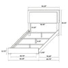 Marceline Bedroom Sets White & Black 4 & 5 Piece