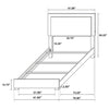 Marceline Bedroom Sets White & Black 4 & 5 Piece
