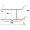 Marceline Bedroom Sets White & Black 4 & 5 Piece