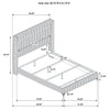 Lucia Eastern King & Queen Bed Beige & Grey