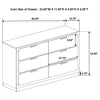 Caraway 4 Pc & Pc E.King, Cal.King, & Queen Bedroom Set Black & White