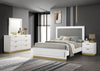 Caraway 4 Pc & Pc E.King, Cal.King, & Queen Bedroom Set Black & White