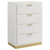 Caraway 4 Pc & Pc E.King, Cal.King, & Queen Bedroom Set Black & White