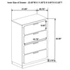 Caraway 4 Pc & Pc E.King, Cal.King, & Queen Bedroom Set Black & White