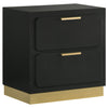 Caraway 4 Pc & Pc E.King, Cal.King, & Queen Bedroom Set Black & White