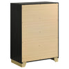 Caraway 4 Pc & Pc E.King, Cal.King, & Queen Bedroom Set Black & White