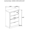 Caraway 4 Pc & Pc E.King, Cal.King, & Queen Bedroom Set Black & White