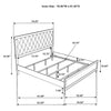 Sonora California King, E.King, & Queen Bed