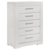 Ives 4 & 5 Piece Bedroom Set E.king & Queen White & Grey