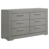 Ives 4 & 5 Piece Bedroom Set E.king & Queen White & Grey