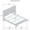 Lucia Eastern King & Queen Bed Beige & Grey