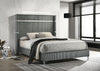Lucia Eastern King & Queen Bed Beige & Grey