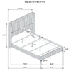 Lucia Eastern King & Queen Bed Beige & Grey