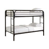 Morgan Twin Over Twin Bunk Bed Black & White