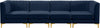 Alina Navy Velvet Modular Sofa