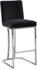 Heidi Black Velvet Stool