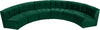 Limitless Green Velvet 6pc. Modular Sectional