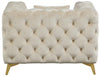 Kingdom Cream Velvet Chair