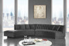 Kenzi Grey Velvet 2pc. Sectional