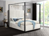 Jax Cream Velvet King Bed