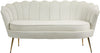 Gardenia Cream Velvet Loveseat