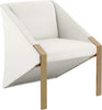 Rivet Cream Velvet Accent Chair