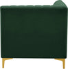 Alina Green Velvet Corner Chair