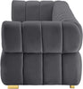 Gwen Grey Velvet Sofa