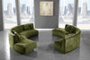 Kenzi Olive Velvet 2pc. Sectional