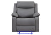 U6026 Pu 72A Glider Recliner with LED
