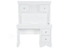 Pompei Metallic White Bookcase Twin Bed with LED