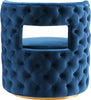 Theo Navy Velvet Accent Chair