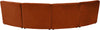 Limitless Cognac Velvet 4pc. Modular Sectional
