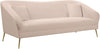 Hermosa Pink Velvet Sofa
