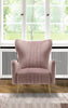 Opera Pink Velvet Accent Chair