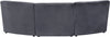Limitless Grey Velvet 3pc. Modular Sectional