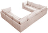 Jacob Pink Velvet Modular Sectional