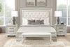 Stella Mia E.King & Queen Bed White & White