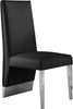 Porsha Black Faux Leather Dining Chair