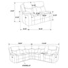 Sycamore Power Reclining Sectional Sofa