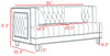 Lucas Grey Velvet Loveseat