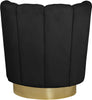 Lily Black Velvet Accent Chair